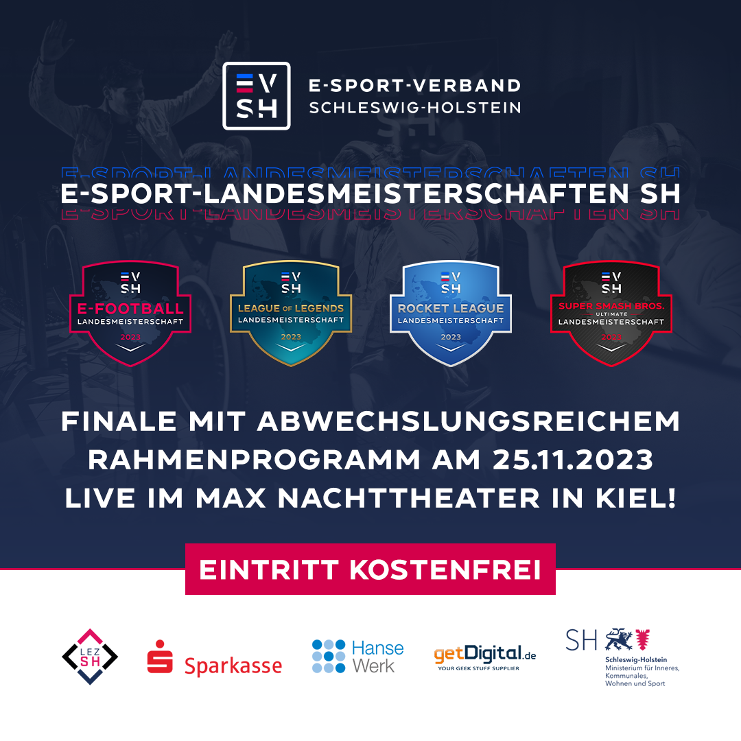 E-Sport-Landesmeisterschaften SH 2023 Werbebanner